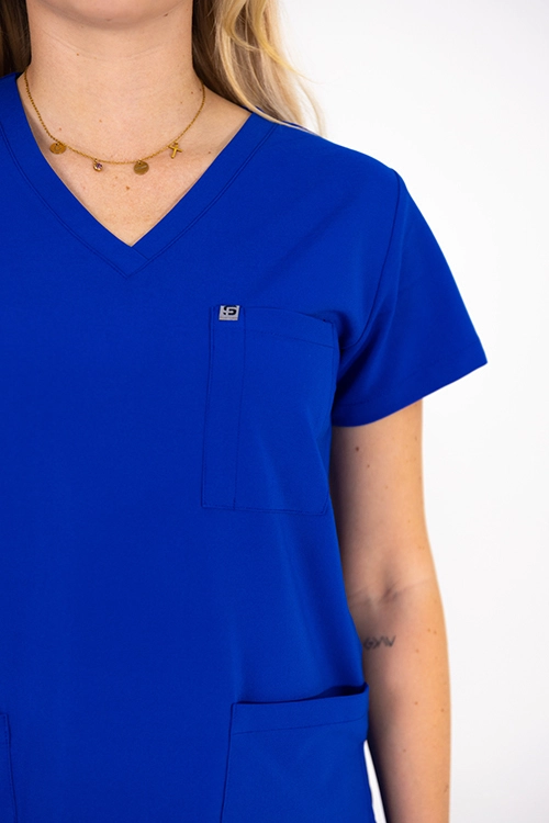 Scrubos Frontrunner Ladies Royal Blue Scrub Top