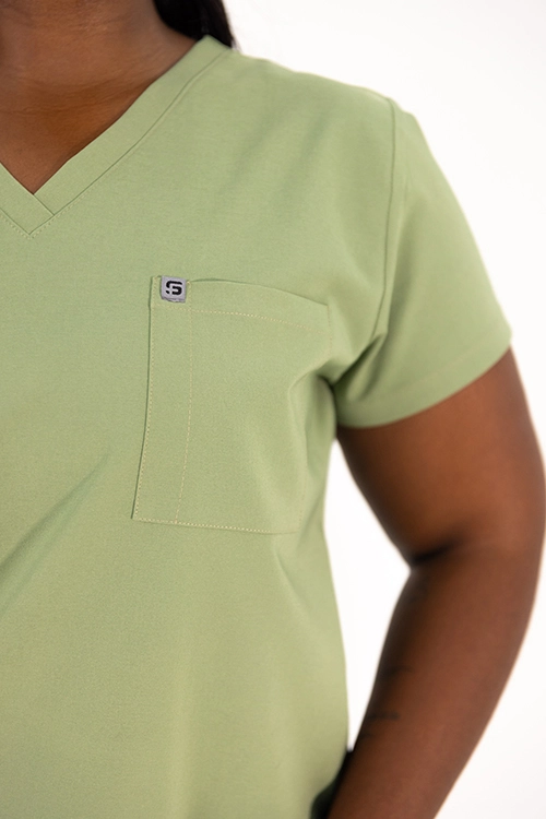 Scrubos FrontRunner Ladies Sage Scrub Top