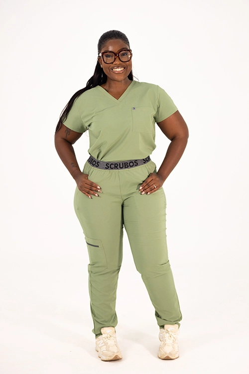 Scrubos FrontRunner Ladies Sage Straight-Cut Scrub Pants