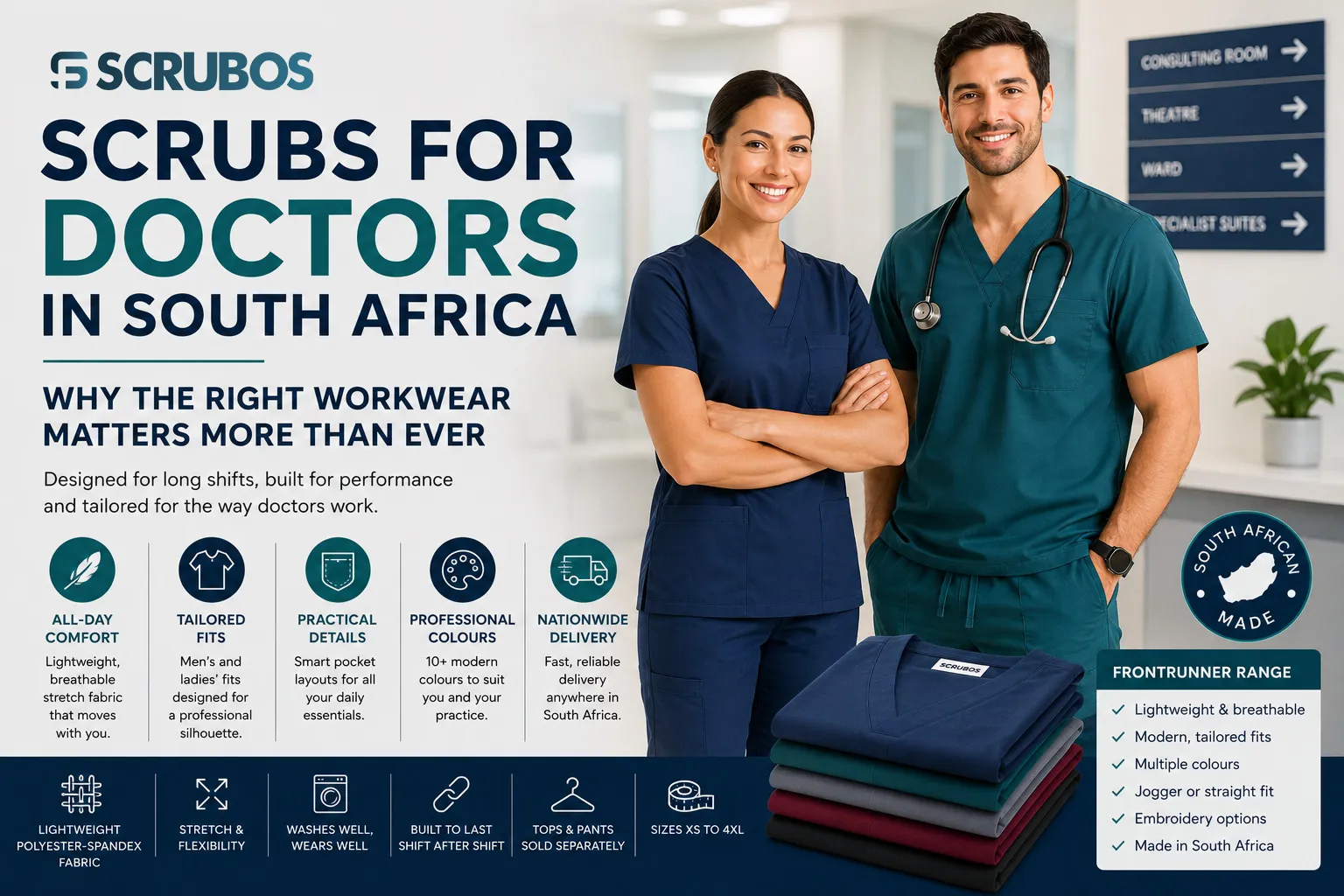 Scrubs for Doctors in South Africa: Why the Right Workwear Matters More Than Ever